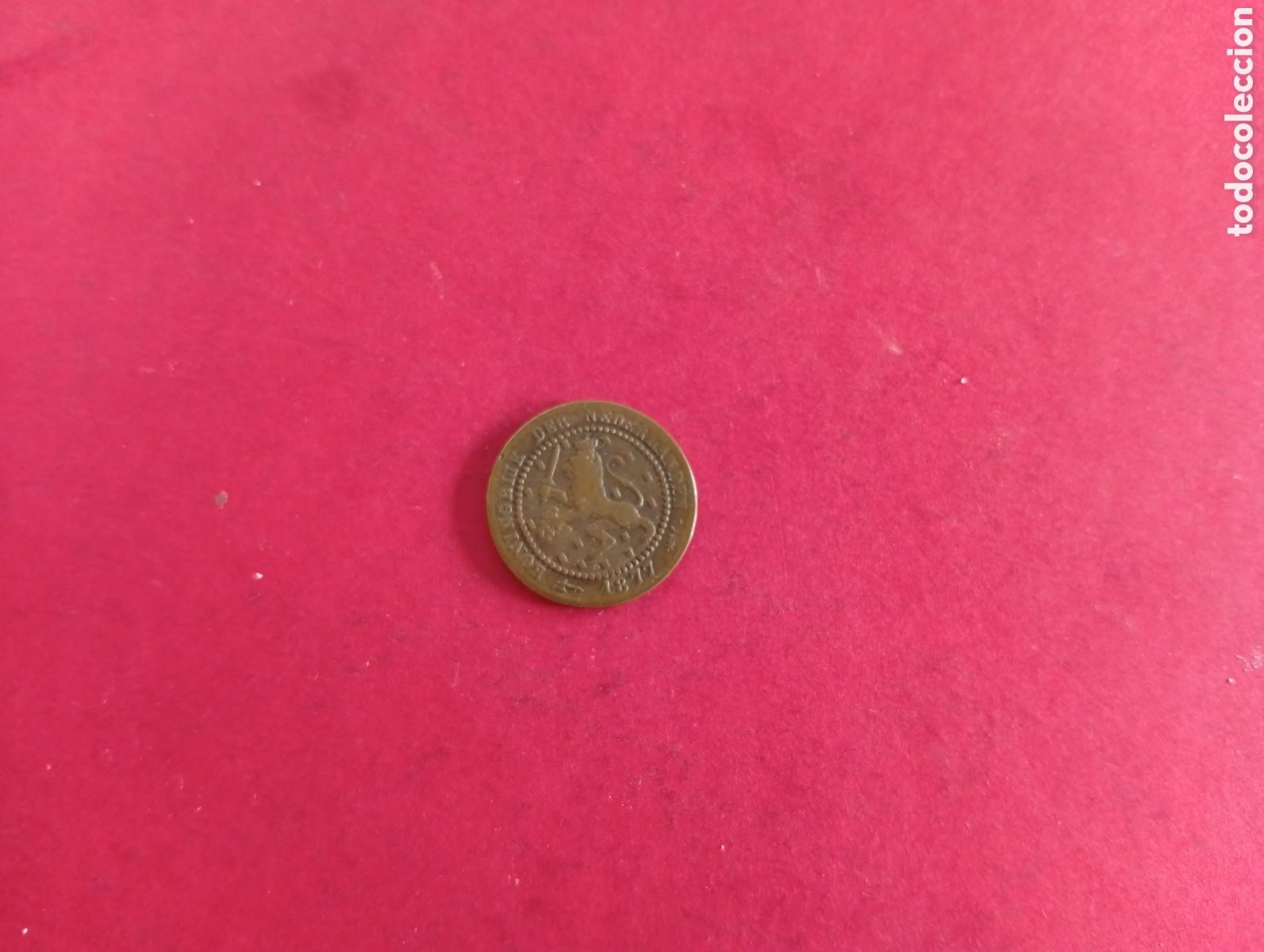 Monedas antiguas de Europa: 1 cent de Holanda 1877
