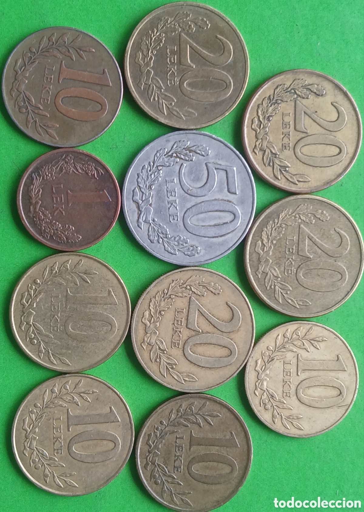 Monedas antiguas de Europa: Albania lote 11 monedas/ diferentes fechas.