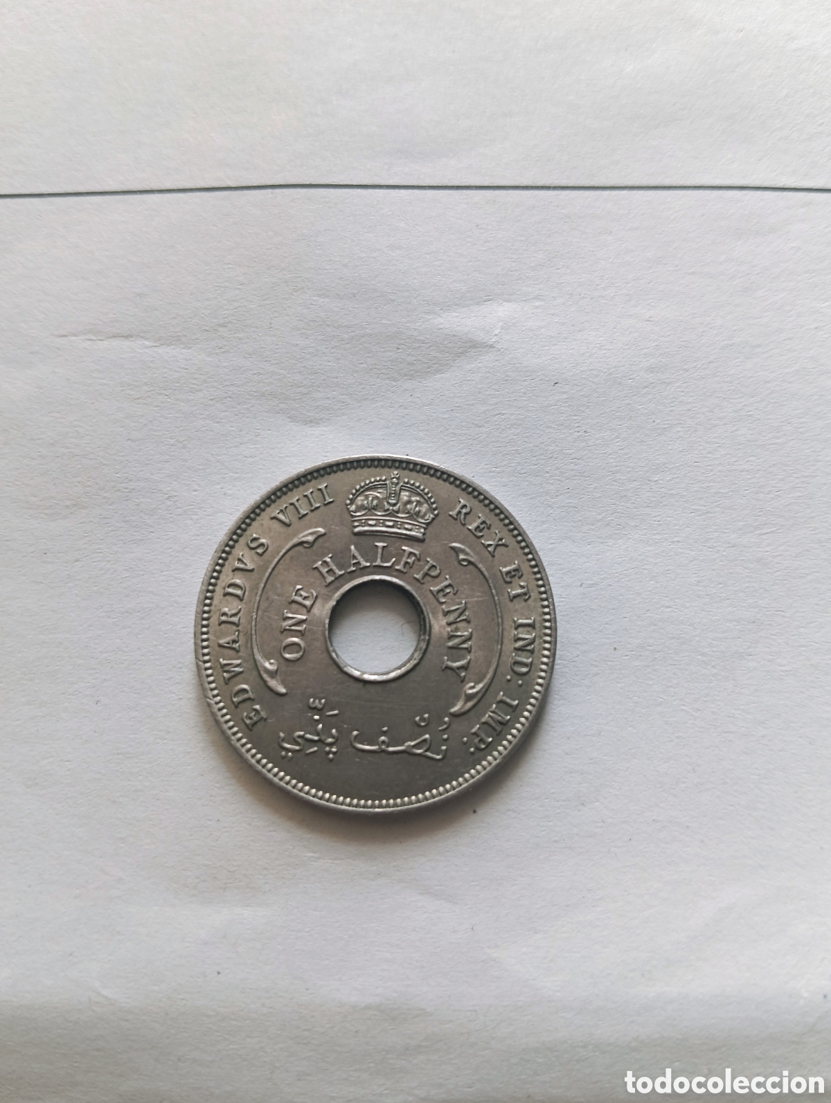 Monedas antiguas de Europa: 1/2 Penny 1936 British West Africa - Edward VIII - EBC