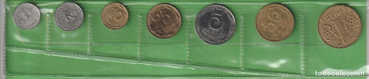 Monedas antiguas de Europa: MONEDAS EXTRANJERAS - UKRANIA 7 VALORES 1-2 KOPIYKA - 5-10-25-50 KOPIYOK Y 1 HRYVNIA