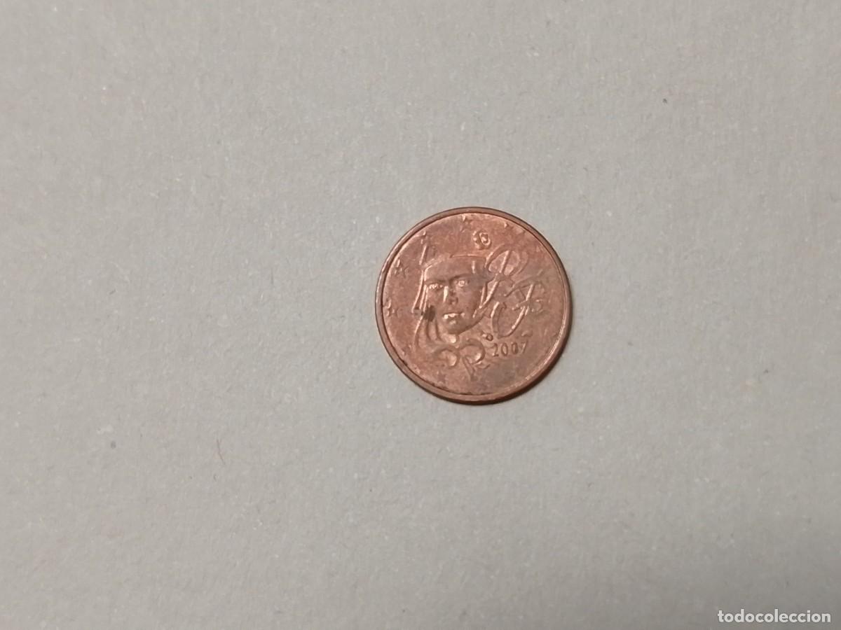Monedas antiguas de Europa: Moneda de 2 centimos de euro Francia, a&ntilde;o 2007