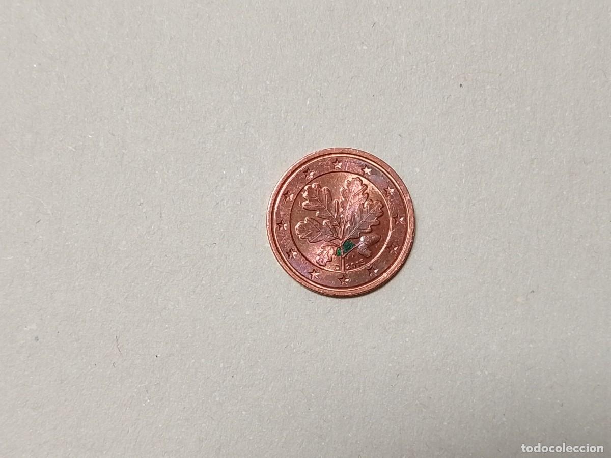 Monedas antiguas de Europa: Moneda de 2 centimos de euro Alemania, a&ntilde;o 2015