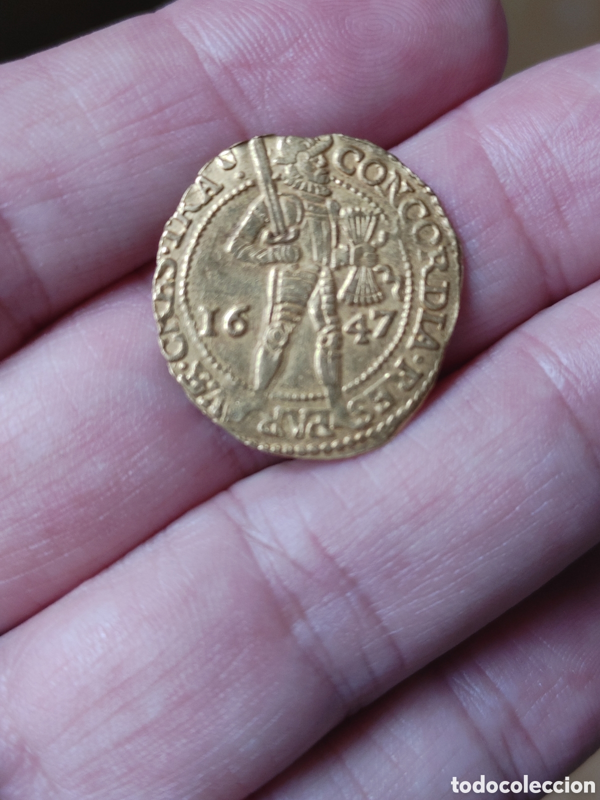 Monedas antiguas de Europa: Paises Bajos. 1 ducado. 1647. Utrecht.