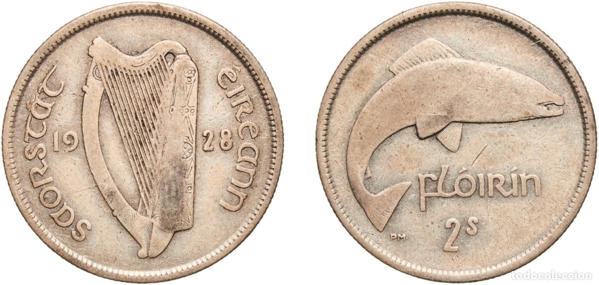 Monedas antiguas de Europa: Ireland Irish Free State 1928 2 Shillings / 1 Florin Silver (.750) Royal Mint (Tower Hill) (2025000
