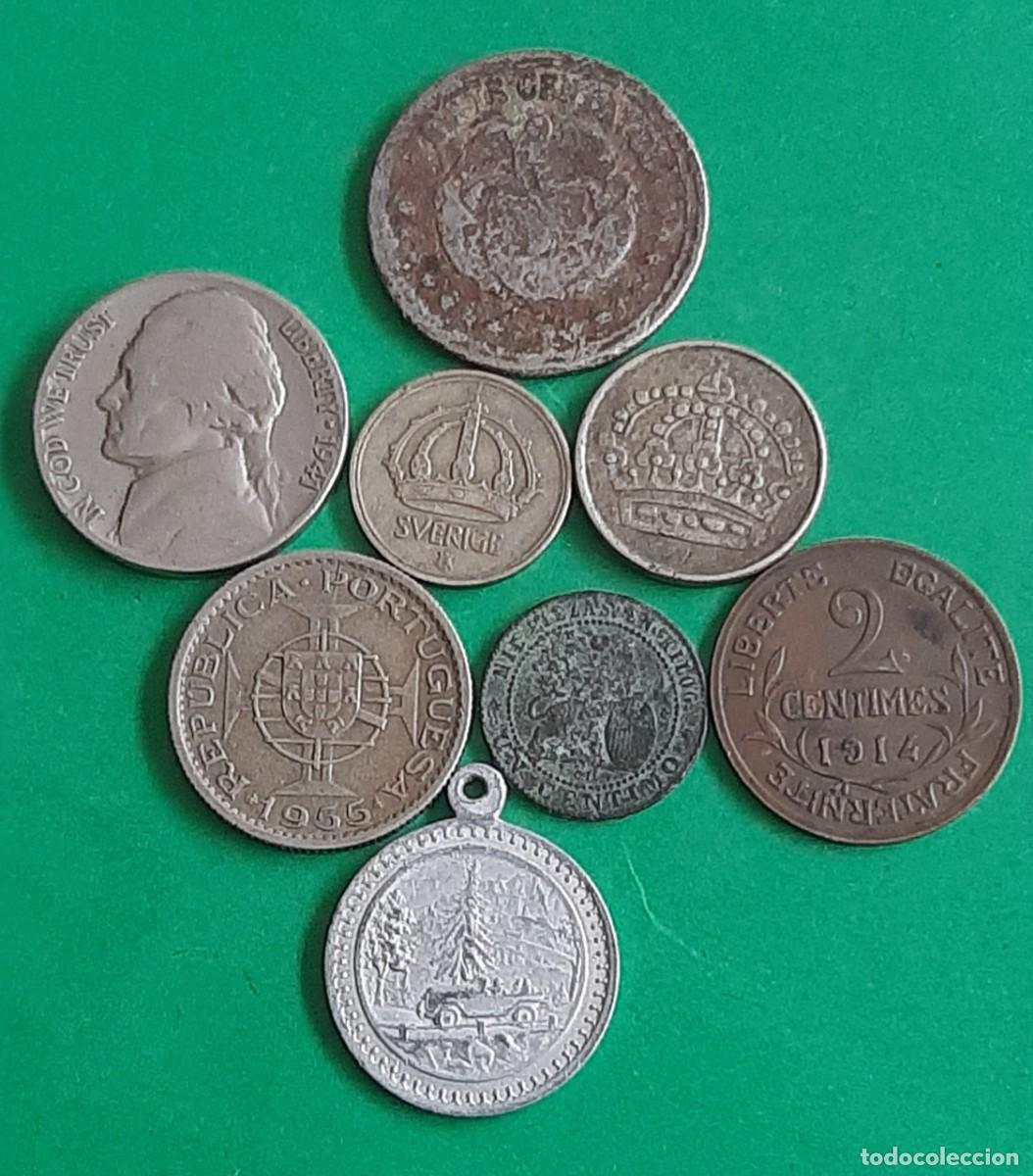 Monedas antiguas de Europa: (MUNDO) LOTE DE MONEDAS Y MEDALLA. DOS MONEDAS EN PLATA