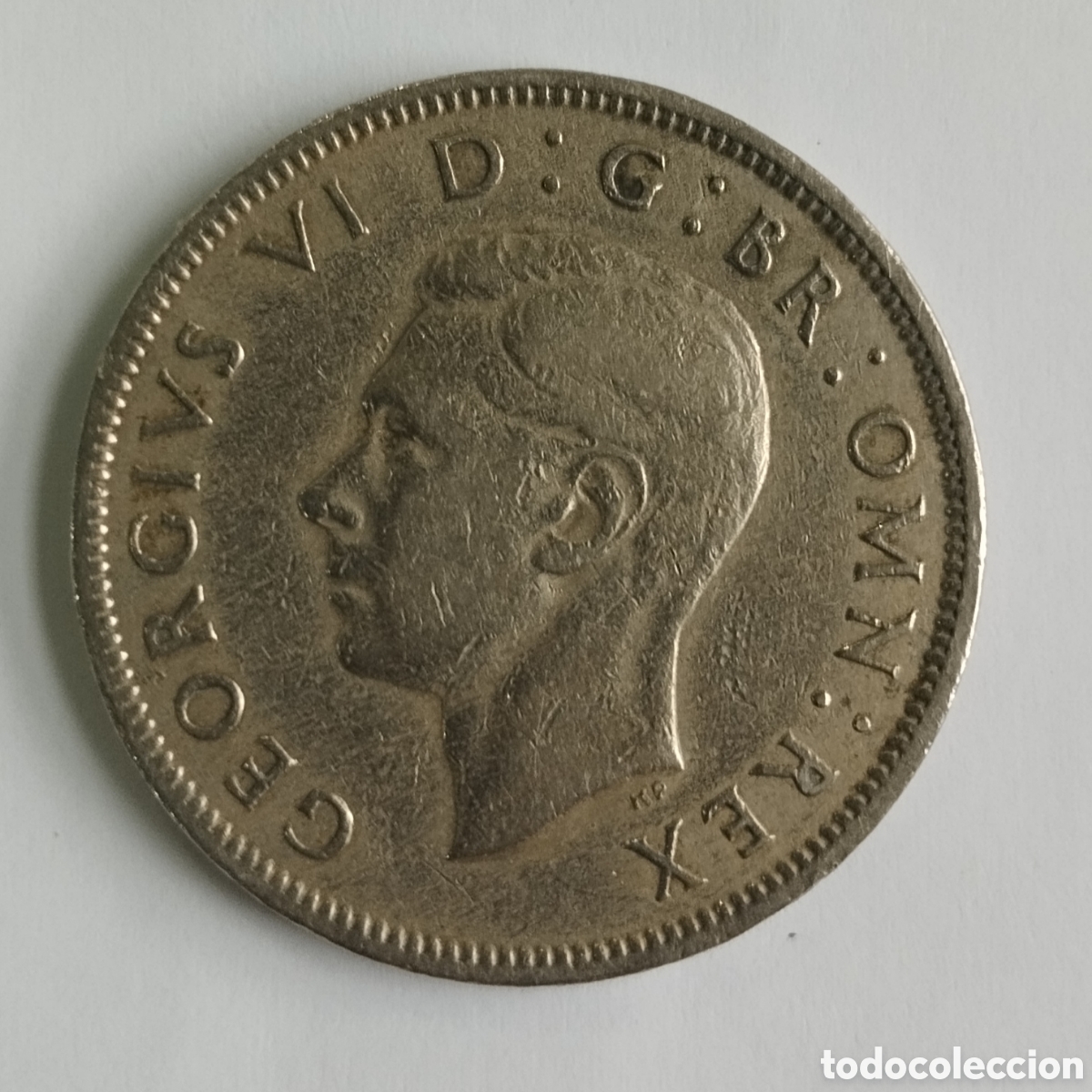 Monedas antiguas de Europa: MONEDA DEL REINO UNIDO TWO SHILLING JORGE VI 1951 (FOTO)