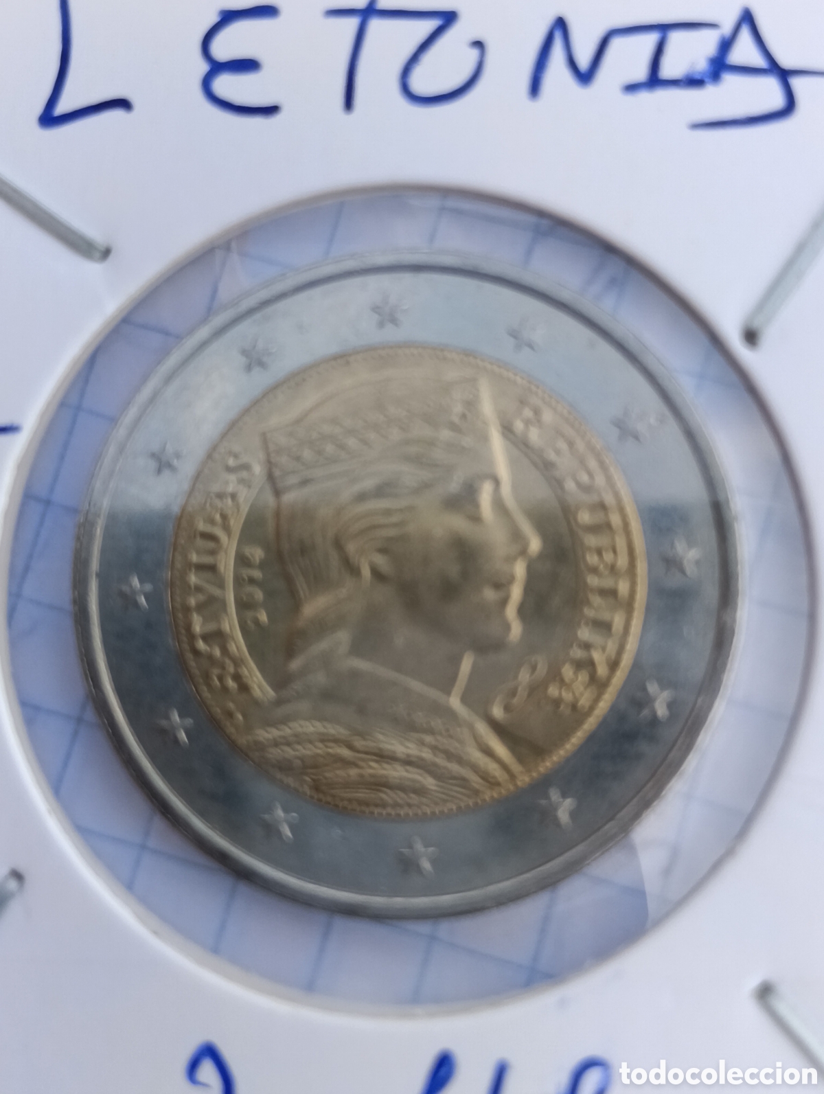 Monedas antiguas de Europa: Moneda Letonia 2&euro;,2014 sin circular uncirculate - Foto 2