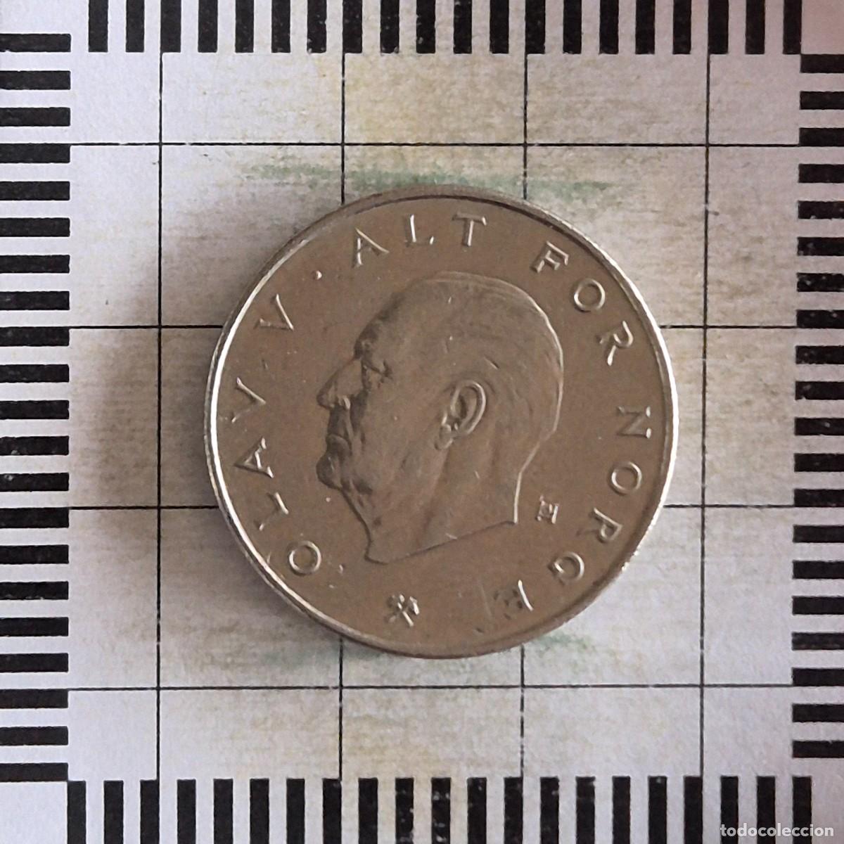 Monedas antiguas de Europa: 1 KRONE, NORUEGA. OLAV V, 1982. (KM#419).
