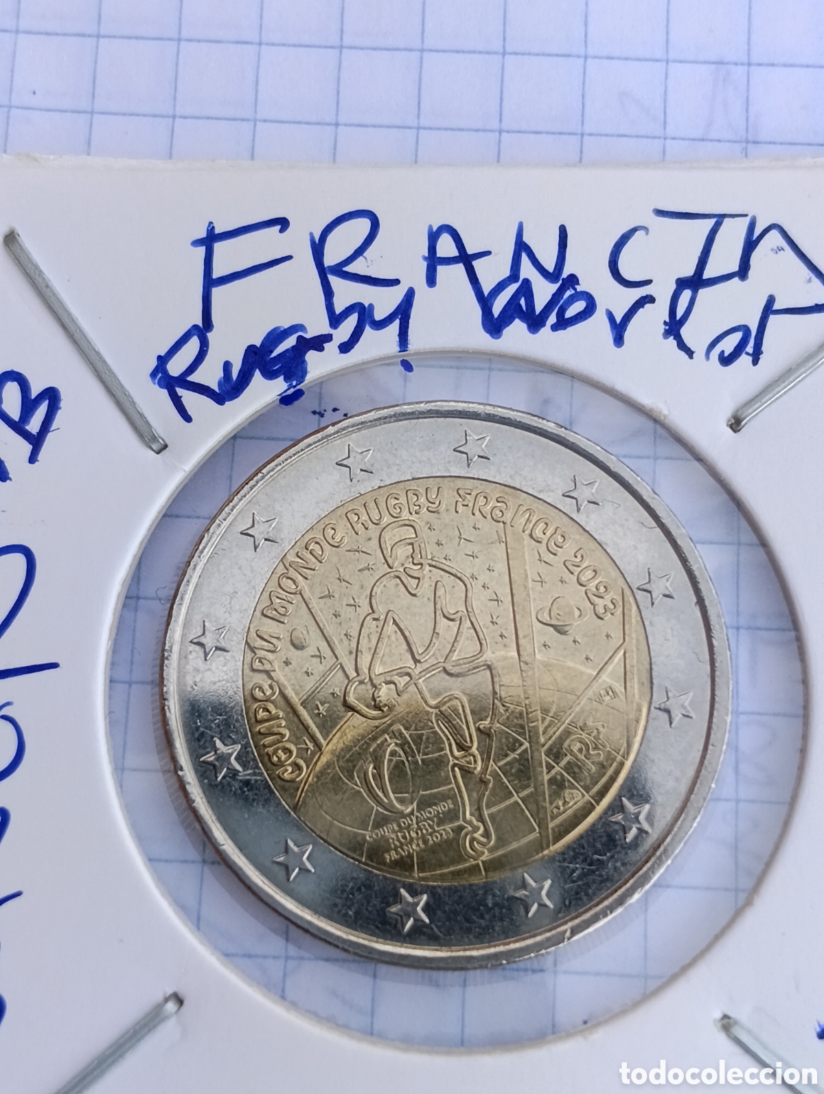Monedas antiguas de Europa: Moneda 2&euro; Francia rugby world 2023 sc