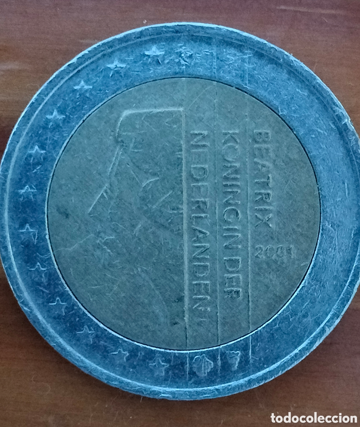 Old Coins of Europe: 2 euros de los Pa&iacute;ses Bajos del a&ntilde;o 2001