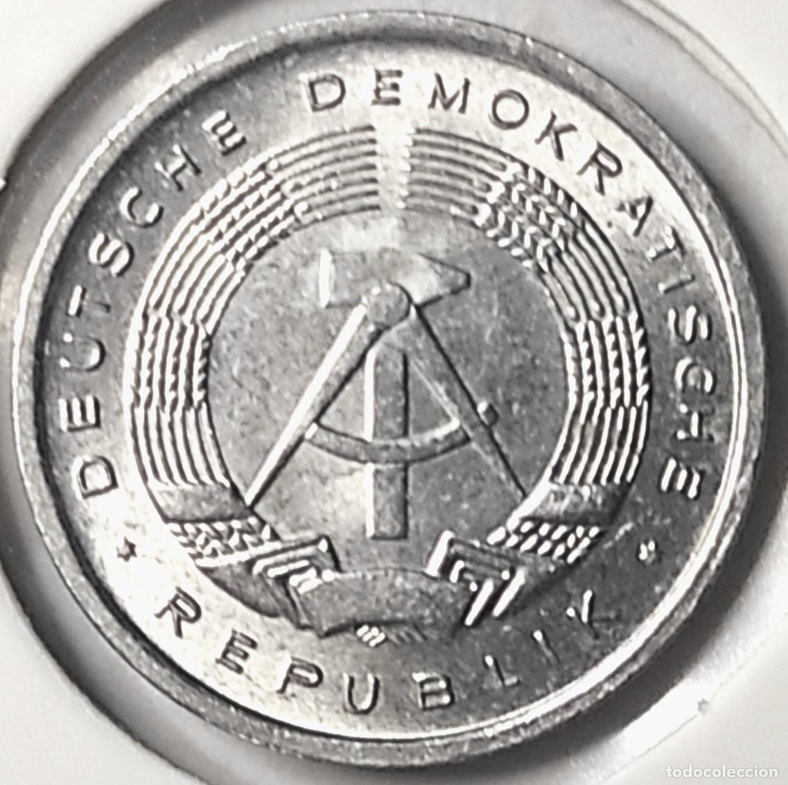 Monedas antiguas de Europa: ALEMANIA ORIENTAL (1948-1990) - 1 PFENNIG 1978 A - B - 0,75 GR. ALUMINIO - DIAMETRO 17 mm - MB
