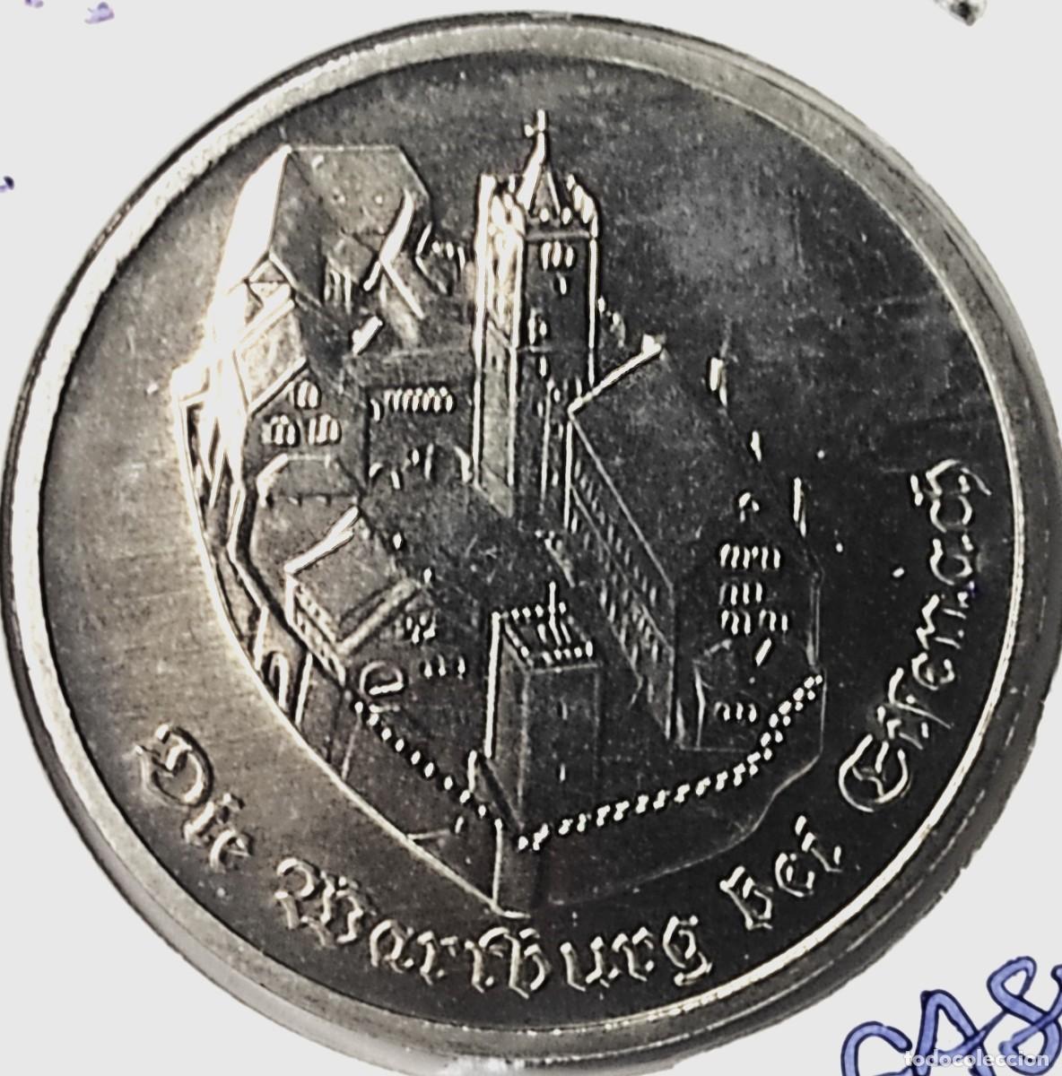 Monedas antiguas de Europa: ALEMANIA ORIENTAL (1948-1990) - 5 MARCOS 1982 A - CASTILLO DE WARTBURG - B - 9,60 GR. COBRE-ZINC-NIQ