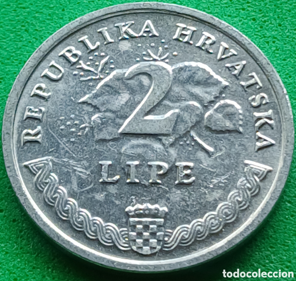Monedas antiguas de Europa: Croacia 2 lipa 1993 km#4