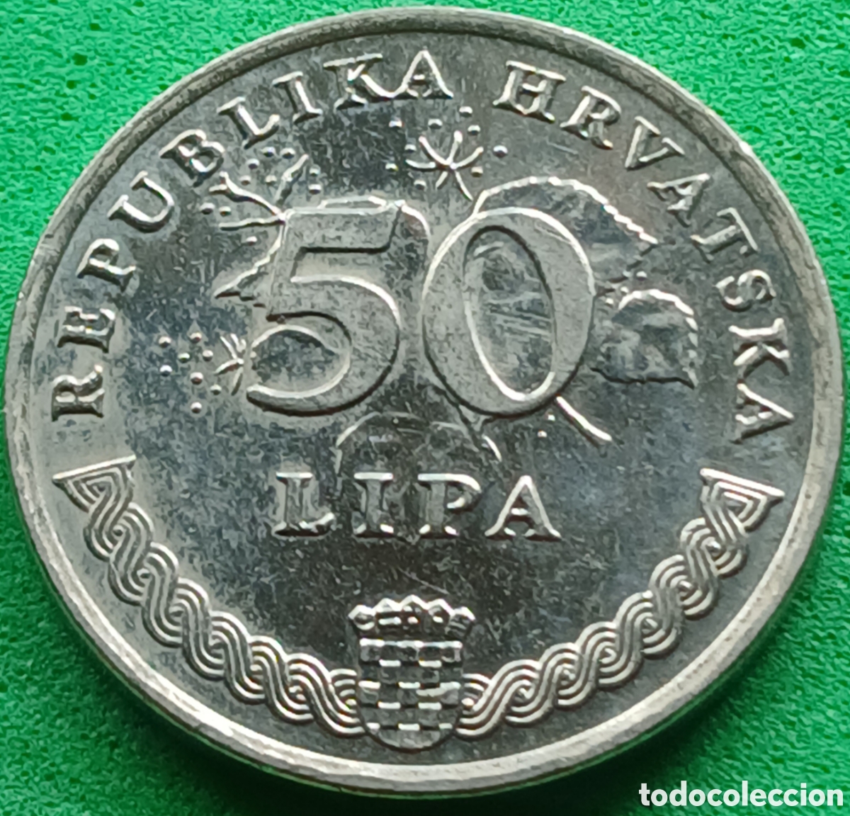 Monedas antiguas de Europa: Croacia 50 lipa 1993 km#8