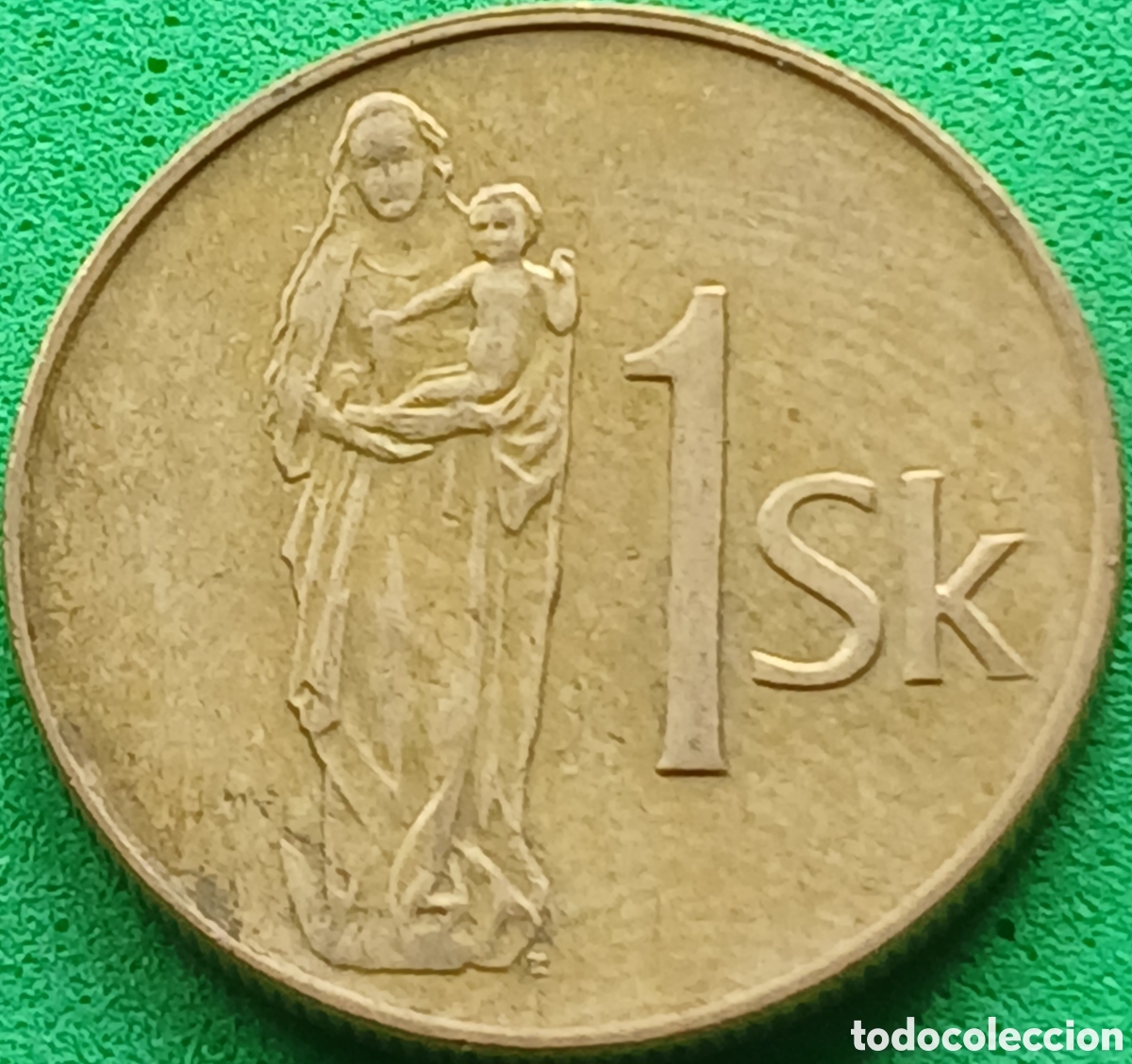 Monedas antiguas de Europa: Eslovaquia 1 corona 1993 km#12