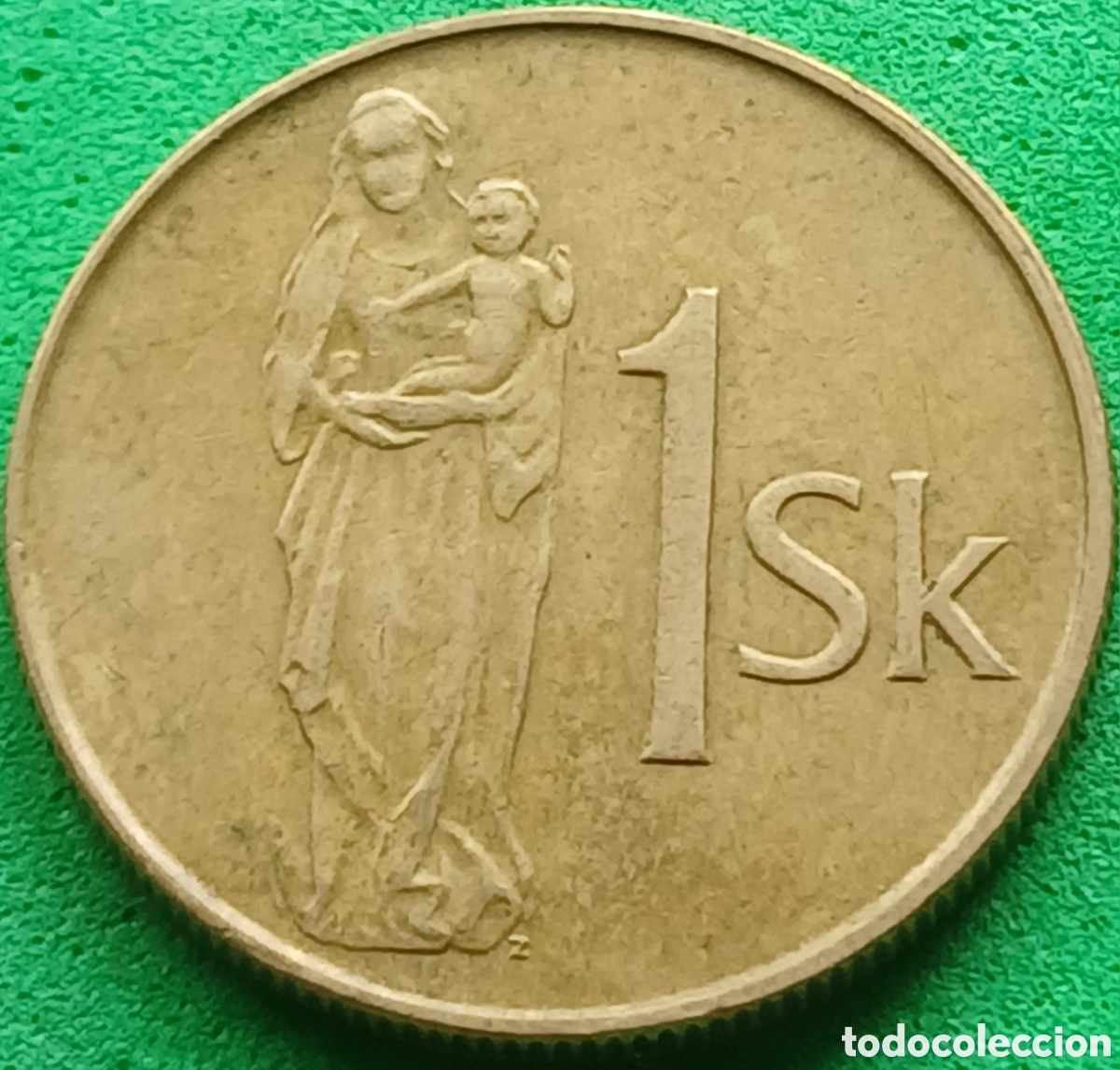 Monedas antiguas de Europa: Eslovaquia 1 corona 1994 km#12