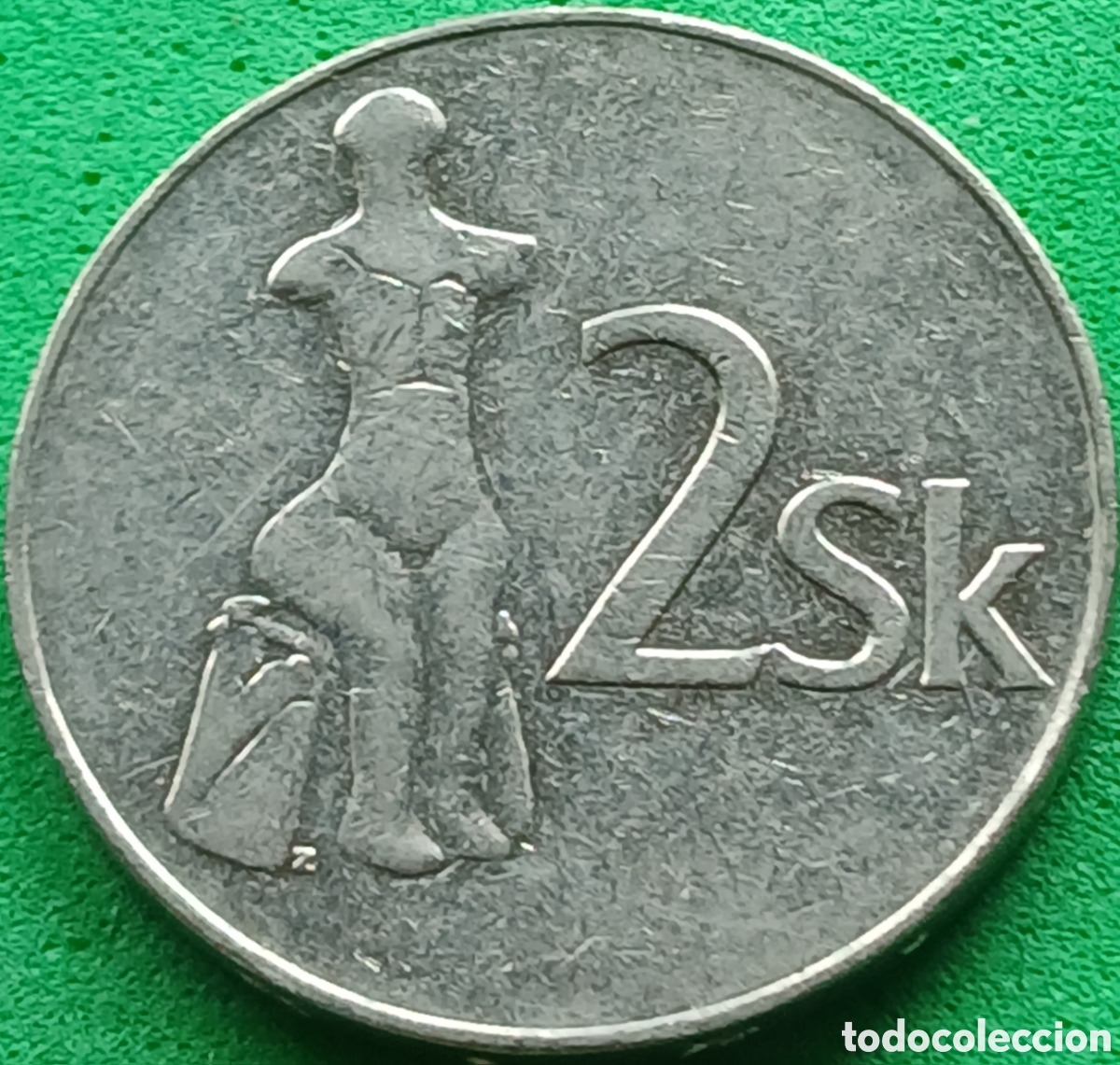 Monedas antiguas de Europa: Eslovaquia 2 coronas 1993 km#13