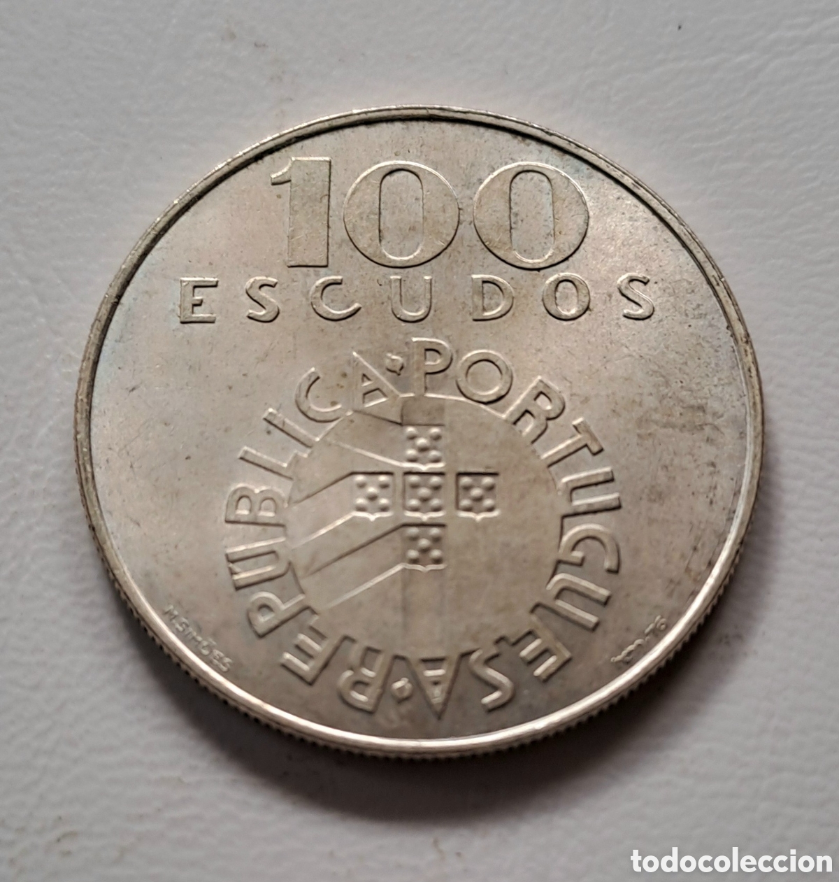 Monedas antiguas de Europa: Portugal 100 Escudos 1974 plata