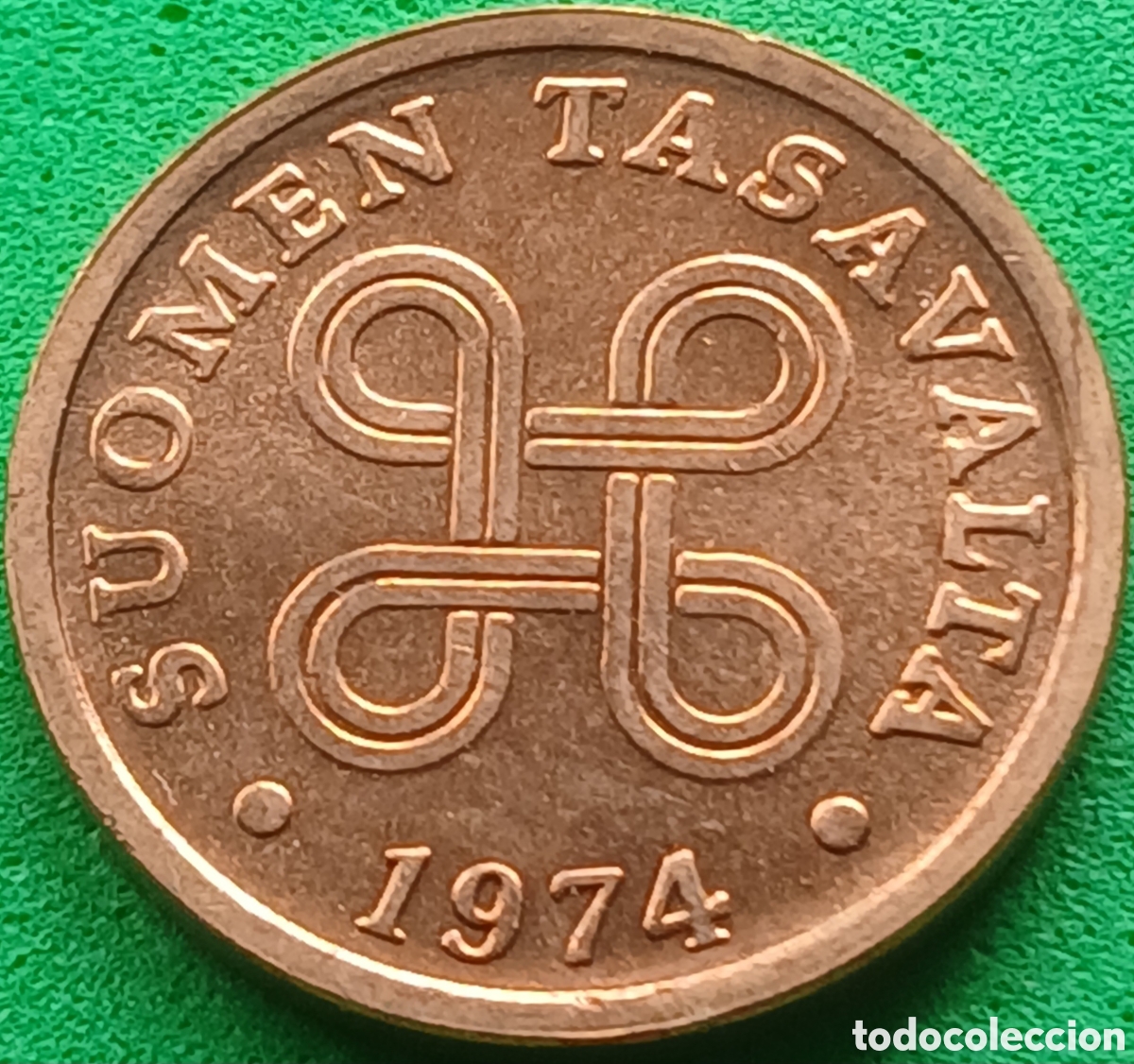 Monedas antiguas de Europa: Finlandia 5 pennia 1974 km#45