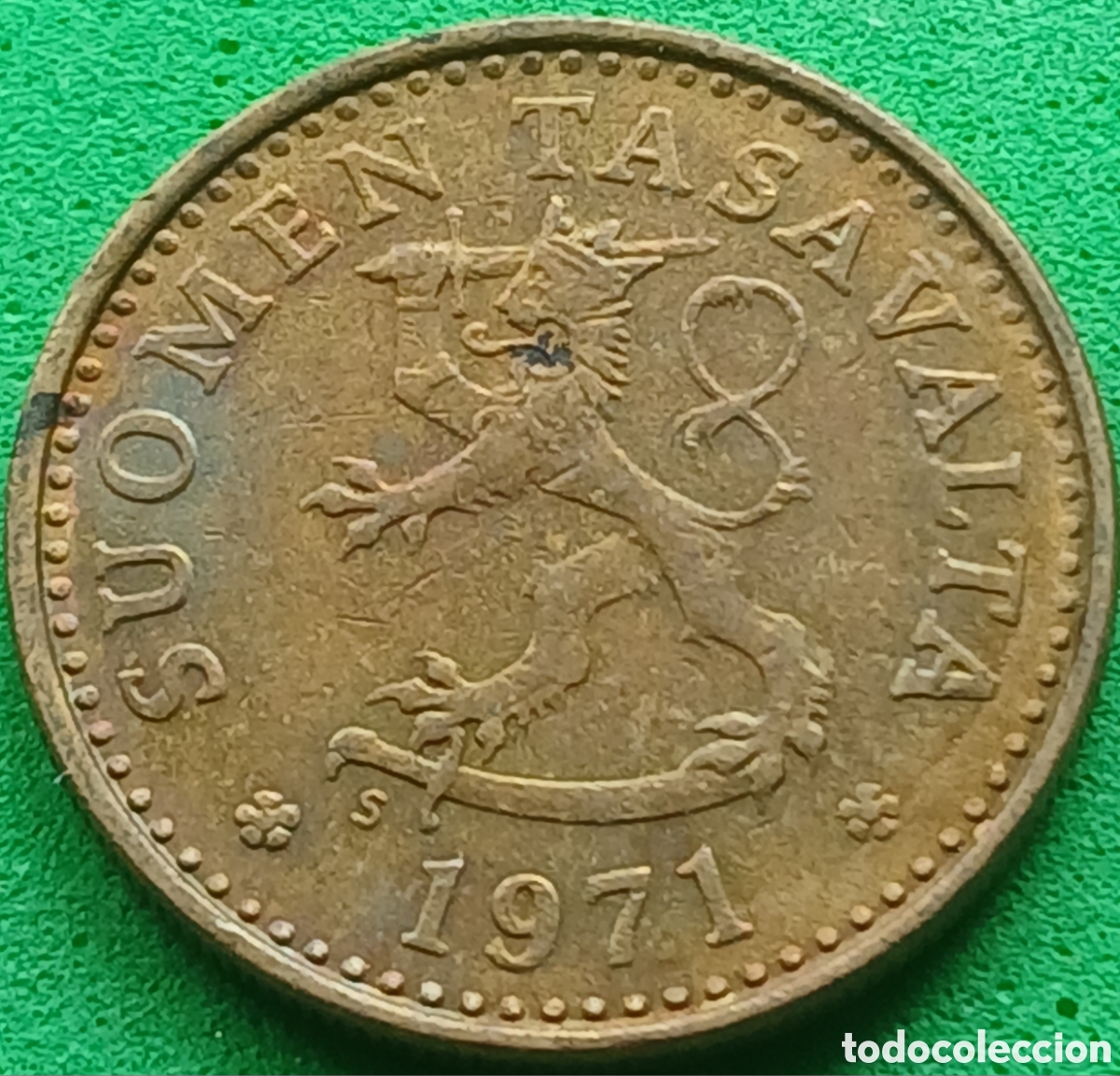 Monedas antiguas de Europa: Finlandia 10 pennia 1971 km#46