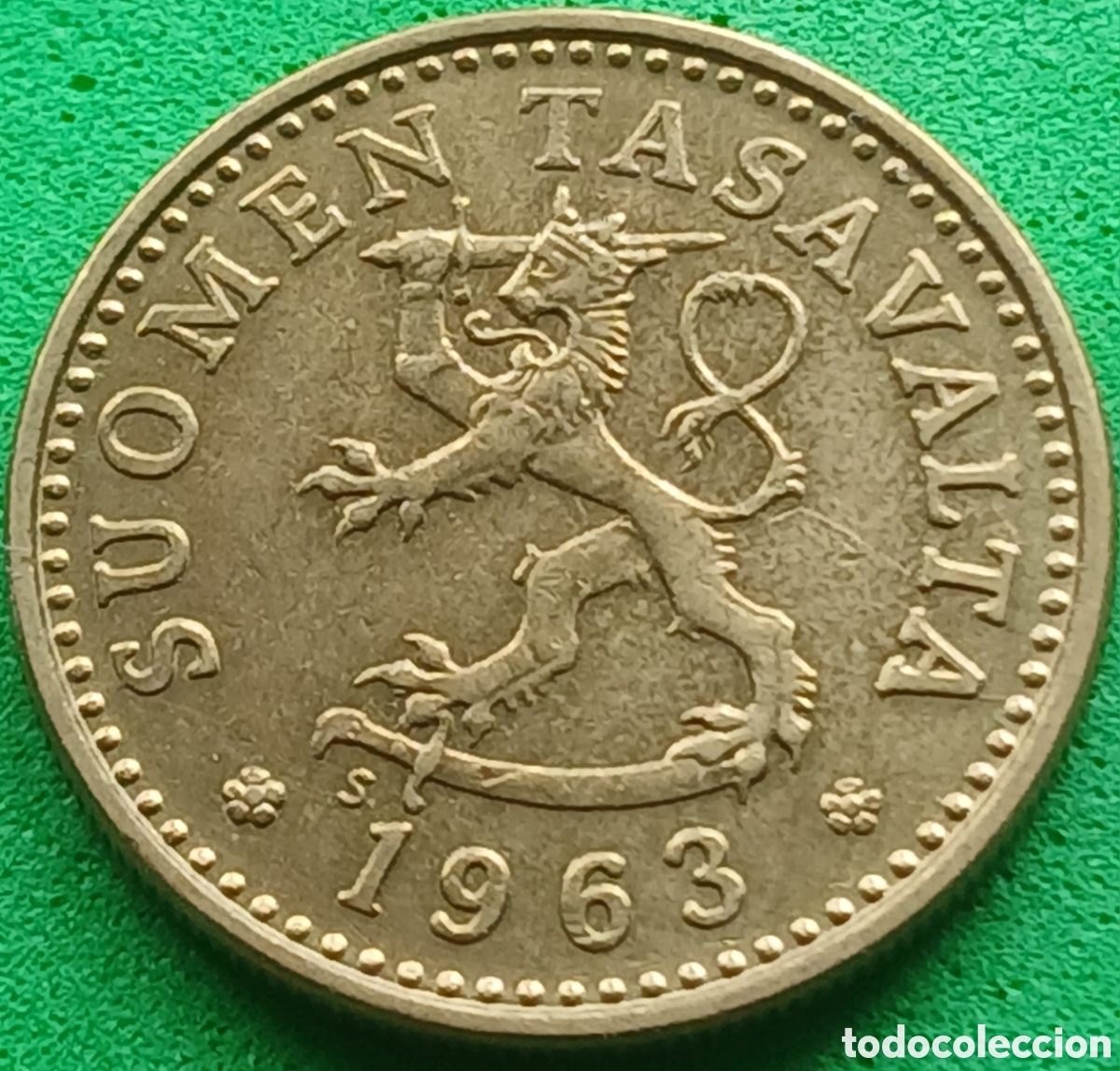 Monedas antiguas de Europa: Finlandia 10 pennia 1963 km#46