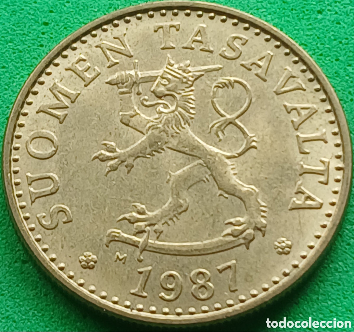 Monedas antiguas de Europa: Finlandia 20 pennia 1987 km#47 ceca &rdquo;M&rdquo;