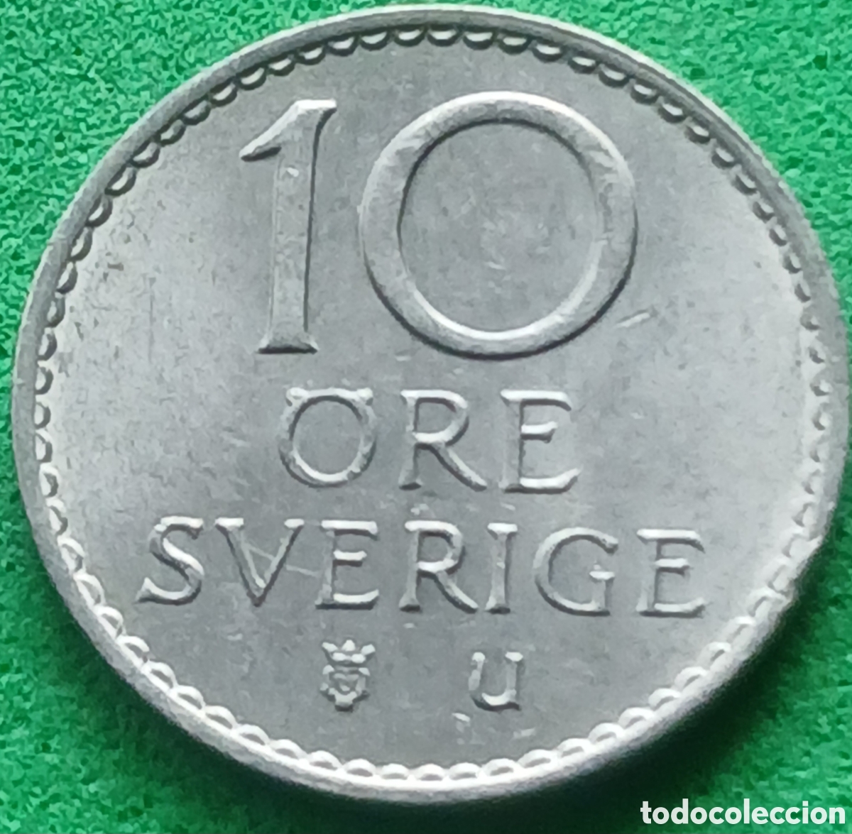 Monedas antiguas de Europa: Suecia 10 ore 1965 km#835