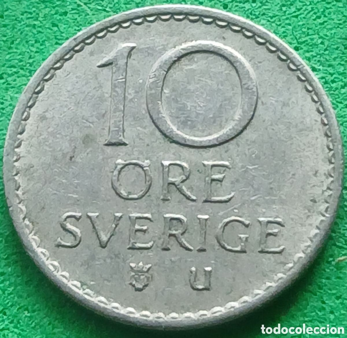 Monedas antiguas de Europa: Suecia 10 ore 1966 km#835