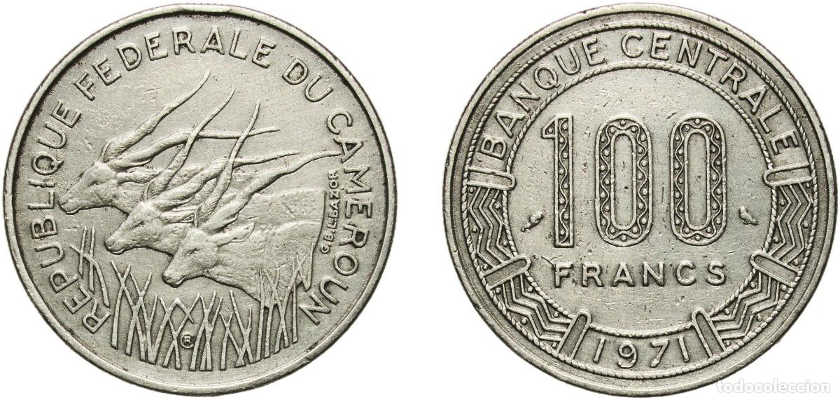 Monedas antiguas de Europa: Cameroon Republic 1971 100 Francs Nickel Paris Mint (9000000) 7g XF KM 15 Sch&ouml;n 17