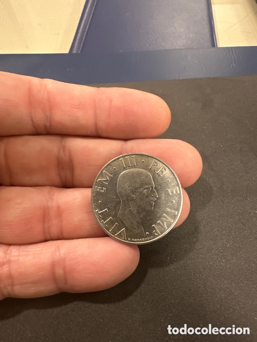 Monedas antiguas de Europa: Moneda de Italia de 2 liras a&ntilde;o 1940 V&iacute;ctor Manuel III