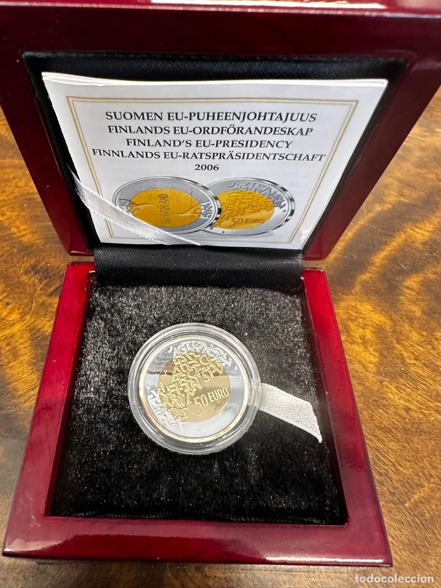 Old Coins of Europe: FINLANDIA - 50 EURO ORO Y PLATA - A&Ntilde;O 2006 - PRESIDENCIA UE - TIRADA 8.000 - FULL SET: ESTUCHE Y CER
