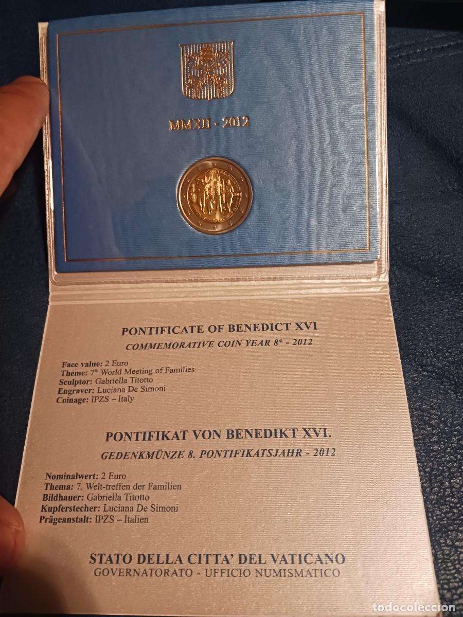 Monedas antiguas de Europa: Vaticano 2 euros &euro; 2012 S&eacute;ptimo Encuentro Mundial de las Familias