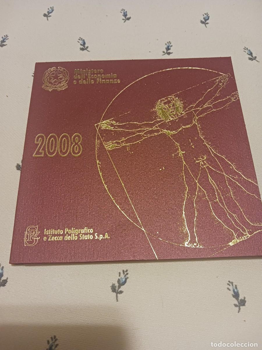 Monedas antiguas de Europa: Cartera Italia 2008 1 c&eacute;ntimo a 2 euros &euro; 8 monedas kms oficial