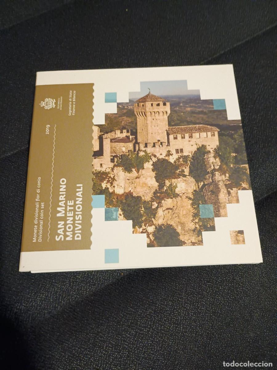 Monedas antiguas de Europa: San Marino 8 valores 2019 cartera 1 c&eacute;ntimo a 2 euros &euro; divisional
