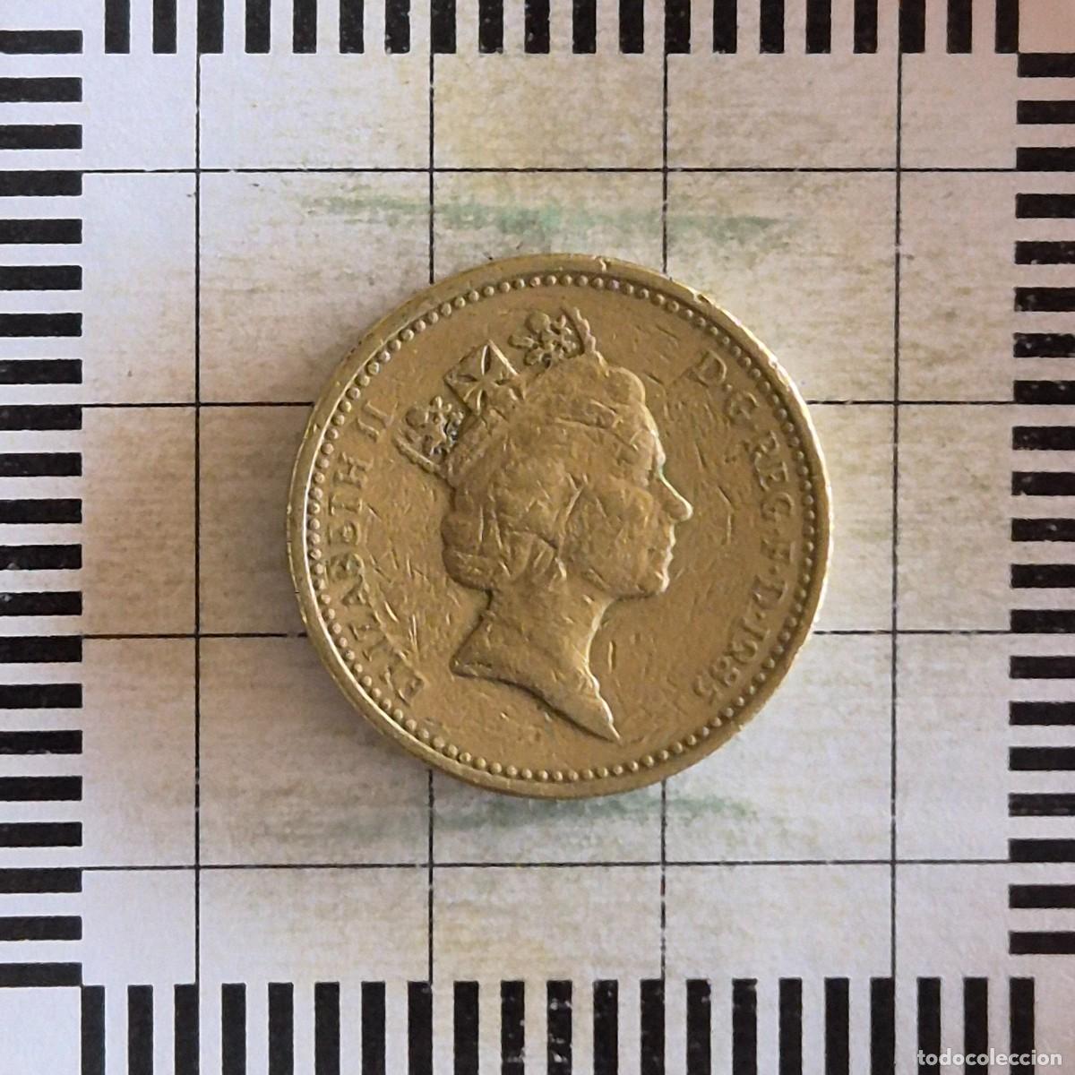 Monedas antiguas de Europa: 1 LIBRA, GRAN BRETA&Ntilde;A. ISABEL II, 1985. (KM#941).