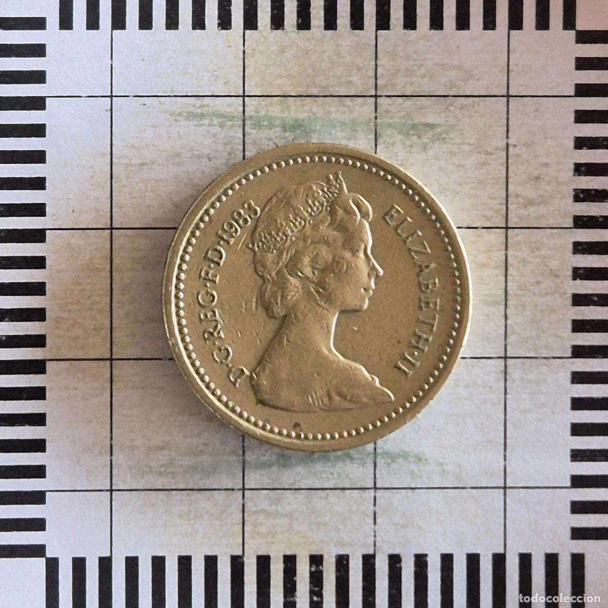 Monedas antiguas de Europa: 1 LIBRA, GRAN BRETA&Ntilde;A. ISABEL II, 1983. (KM#933).
