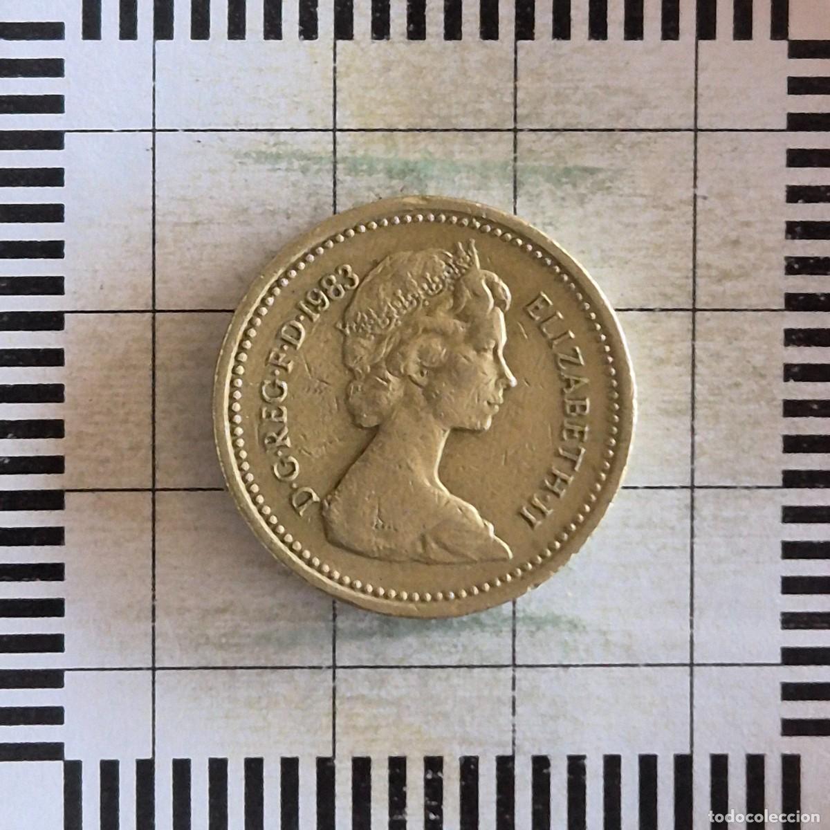 Monedas antiguas de Europa: 1 LIBRA, GRAN BRETA&Ntilde;A. ISABEL II, 1983. (KM#933).