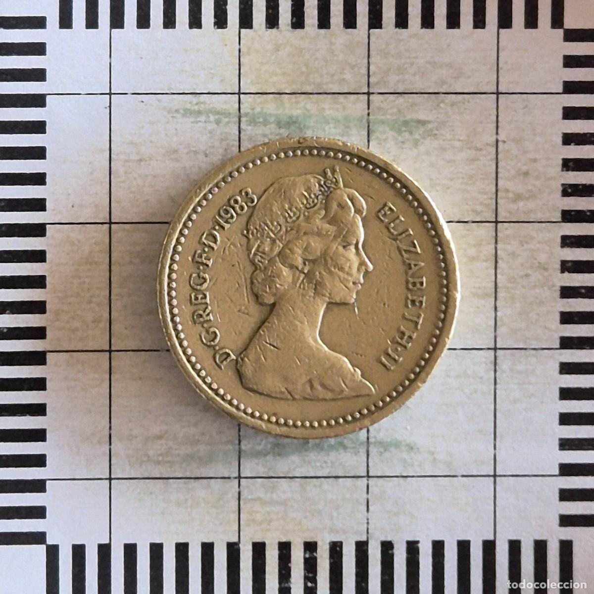 Monedas antiguas de Europa: 1 LIBRA, GRAN BRETA&Ntilde;A. ISABEL II, 1983. (KM#933).