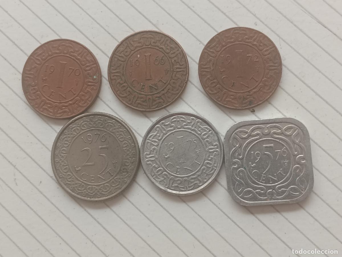 Monedas antiguas de Europa: Suriname: 6 monedas diferentes