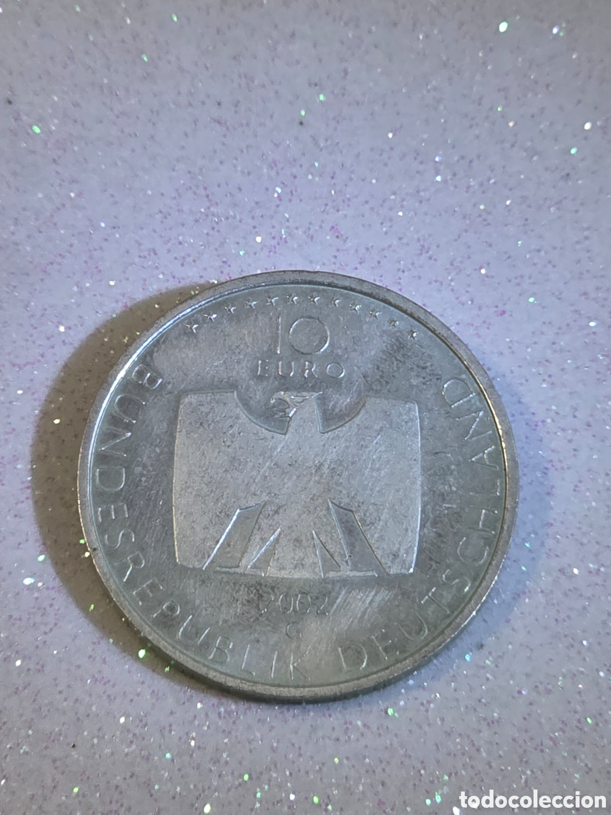 Monedas antiguas de Europa: Moneda plata 925 Alemania 2003 serie G especial 50 a&ntilde;os de la televisi&oacute;n 18 grs