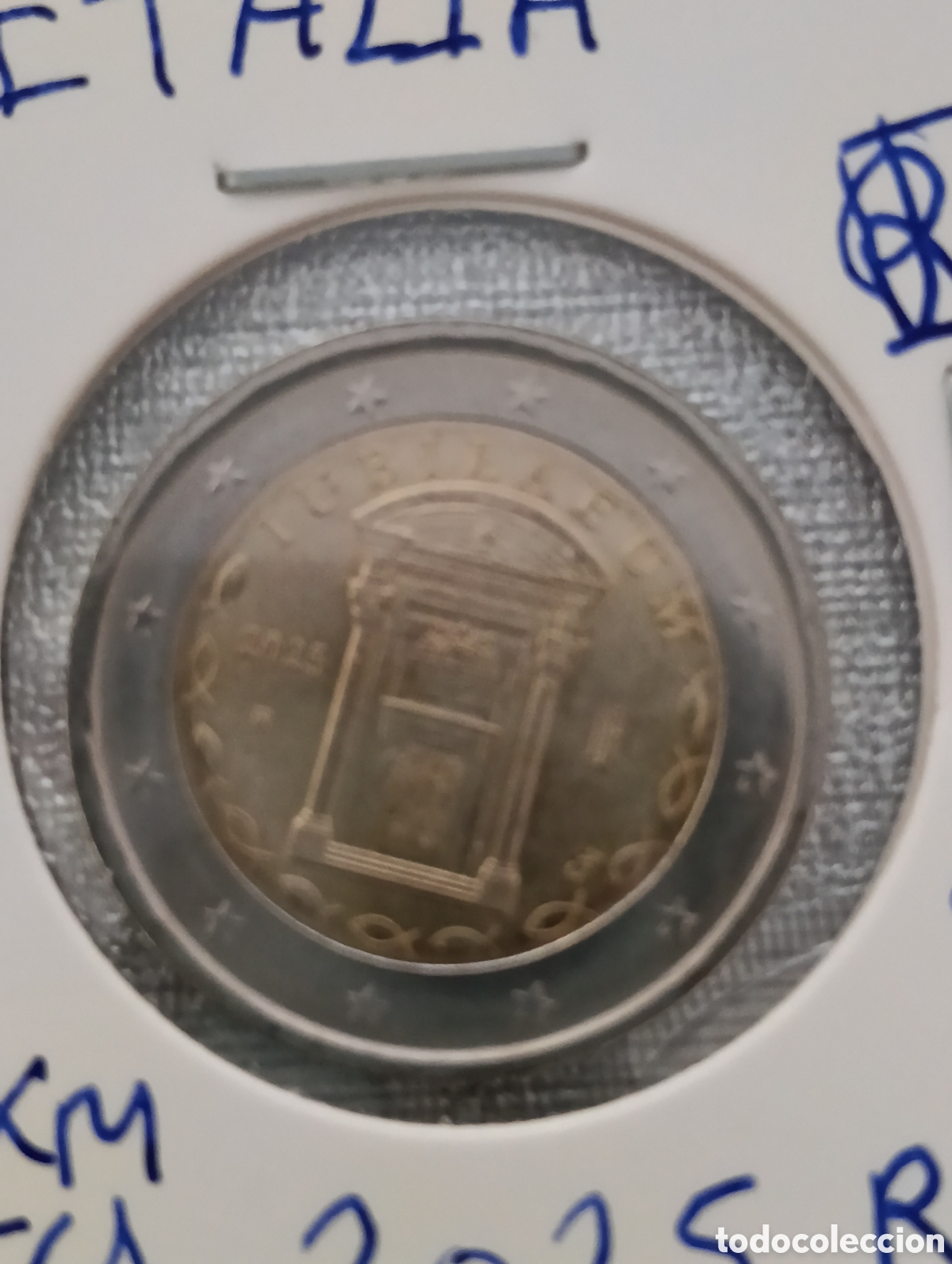 Monedas antiguas de Europa: Moneda de 2 euros conmemorativa de Italia 2025, esta dedicada al A&ntilde;o Santo Jubilar.