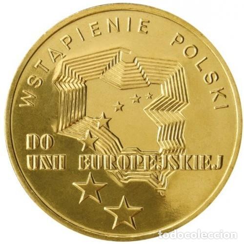 Monedas antiguas de Europa: POLONIA - 2 ZLOTYCH 2004 KM481 # Adhesi&oacute;n de Polonia a la Uni&oacute;n Europea