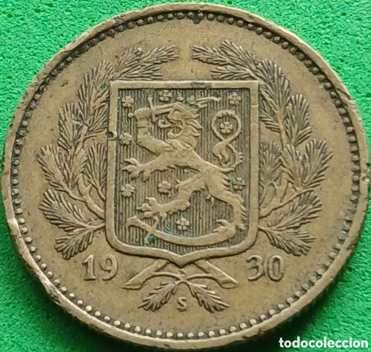 Monedas antiguas de Europa: Finlandia 5 marcos 1930 km#31 poco com&uacute;n