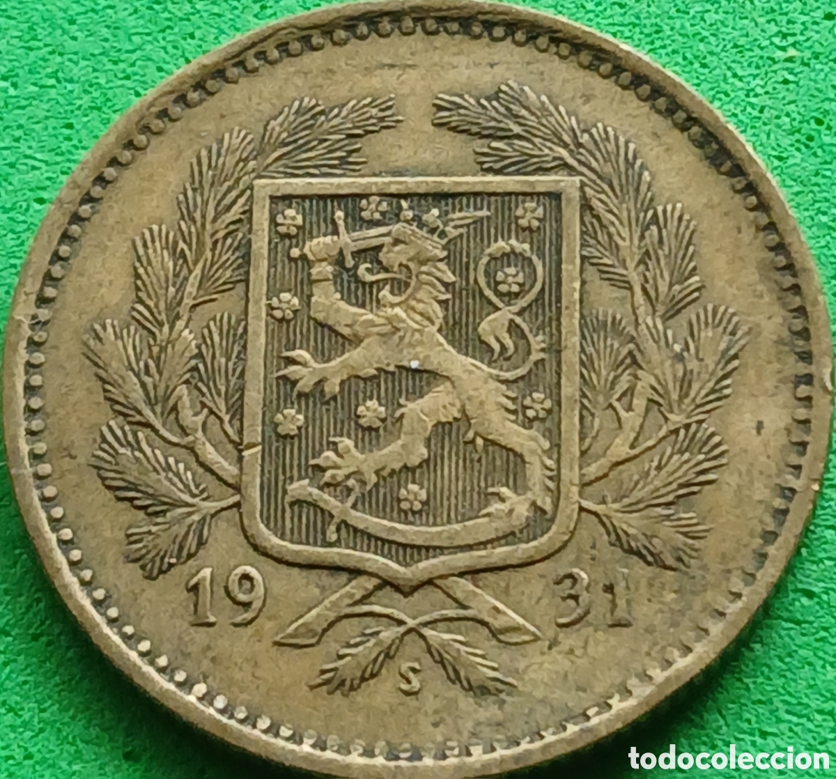 Monedas antiguas de Europa: Finlandia 5 marcos 1931 km#31