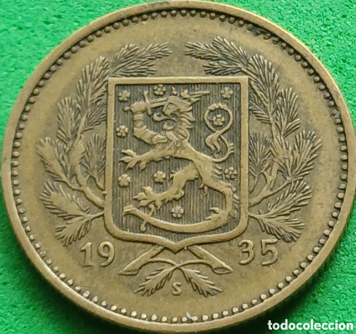 Monedas antiguas de Europa: Finlandia 5 marcos 1935 km#31 poco com&uacute;n