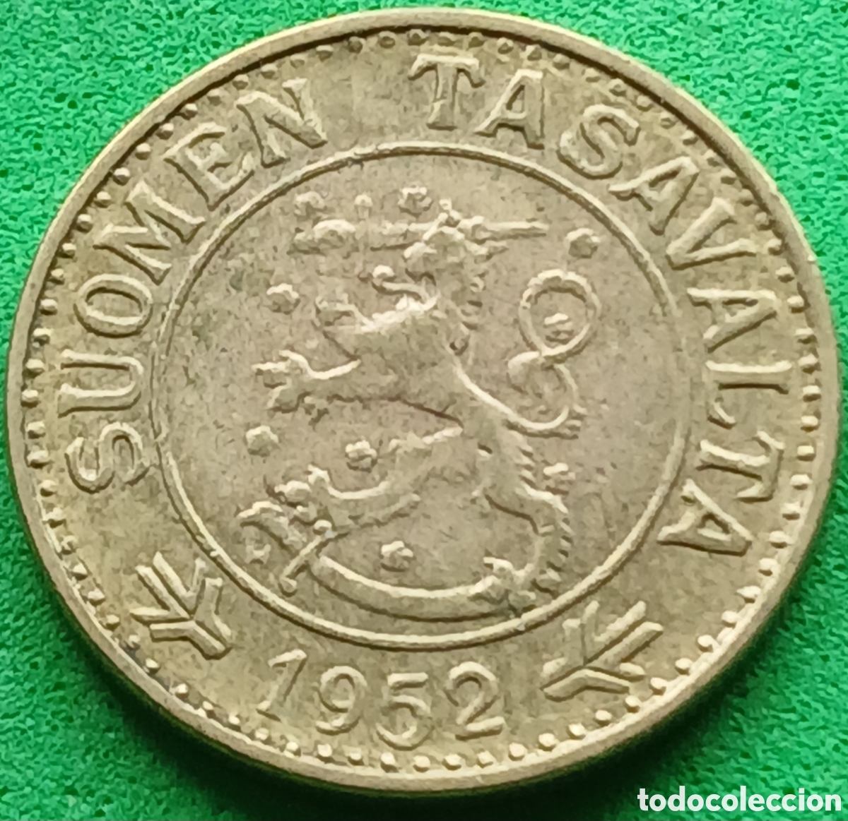 Monedas antiguas de Europa: Finlandia 10 marcos 1952 km#38
