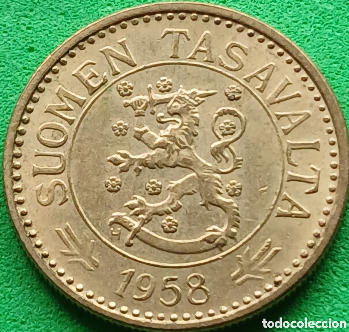 Monedas antiguas de Europa: Finlandia 10 marcos 1958 km#38