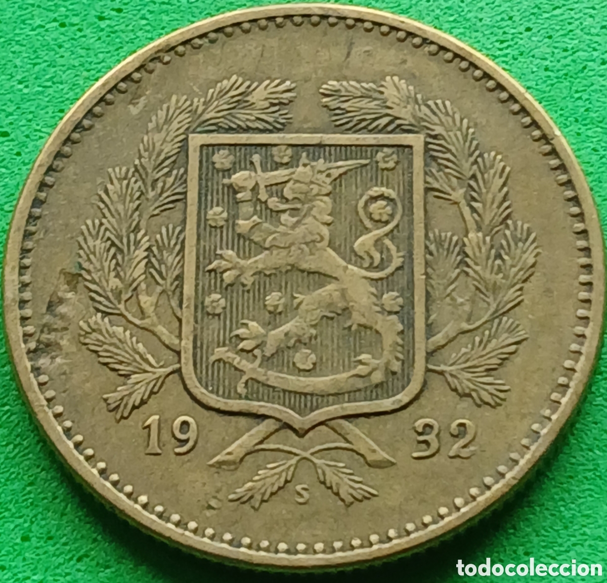 Monedas antiguas de Europa: Finlandia 10 marcos 1932 km#32A