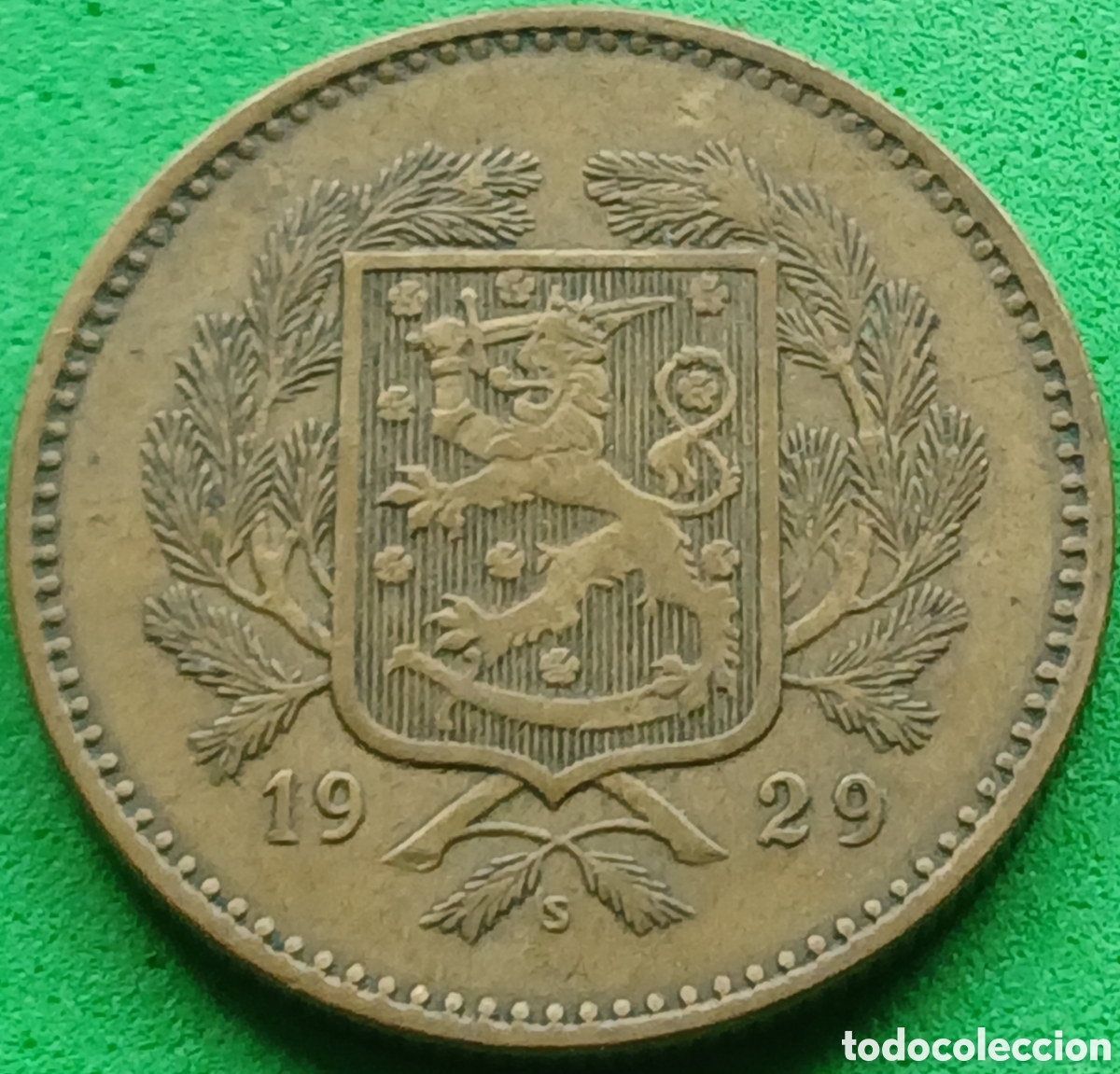 Monedas antiguas de Europa: Finlandia 10 marcos 1929 km#32A poco com&uacute;n