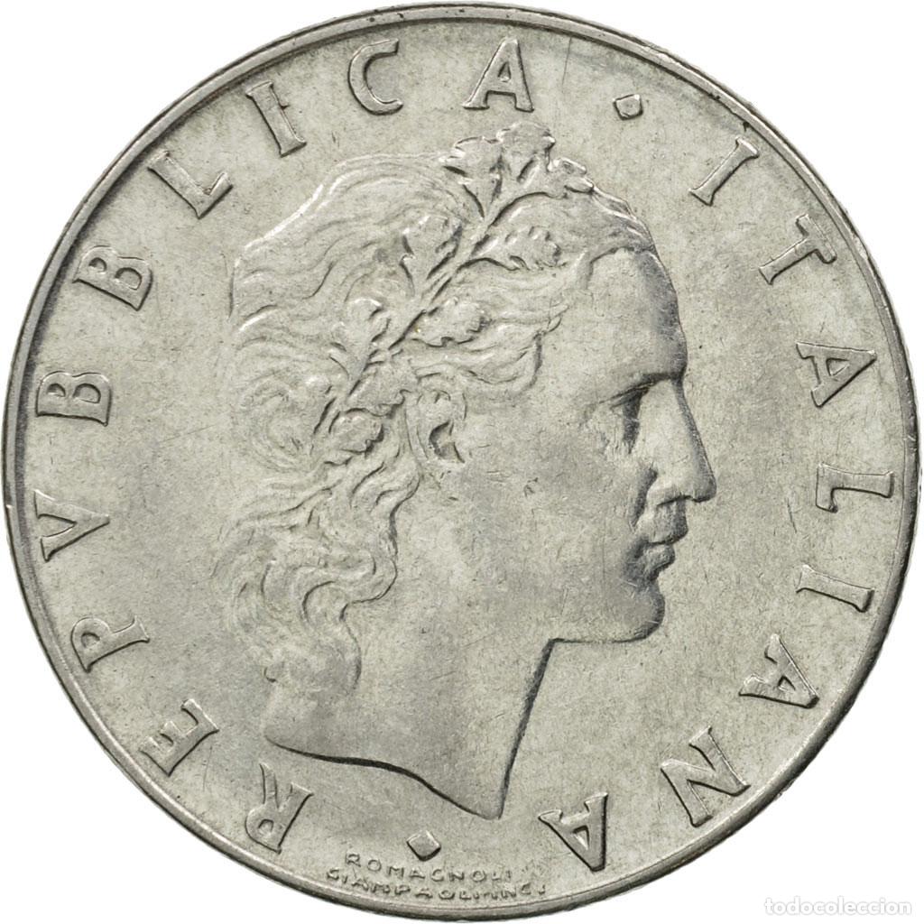 Monedas antiguas de Europa: [#446102] Moneda, Italia, 50 Lire, 1970, Rome, MBC, Acero inoxidable, KM:95.1